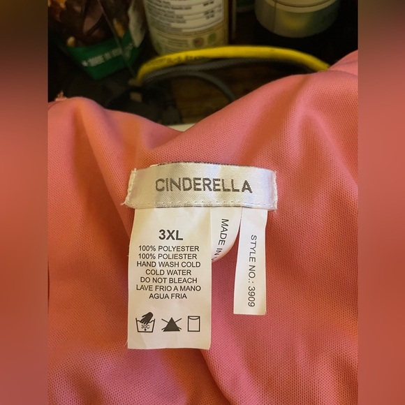 Cinderella Design Wmns Mini Dress 3x Coral One Shoulder Prom Formal Party Ruched - Picture 9 of 9